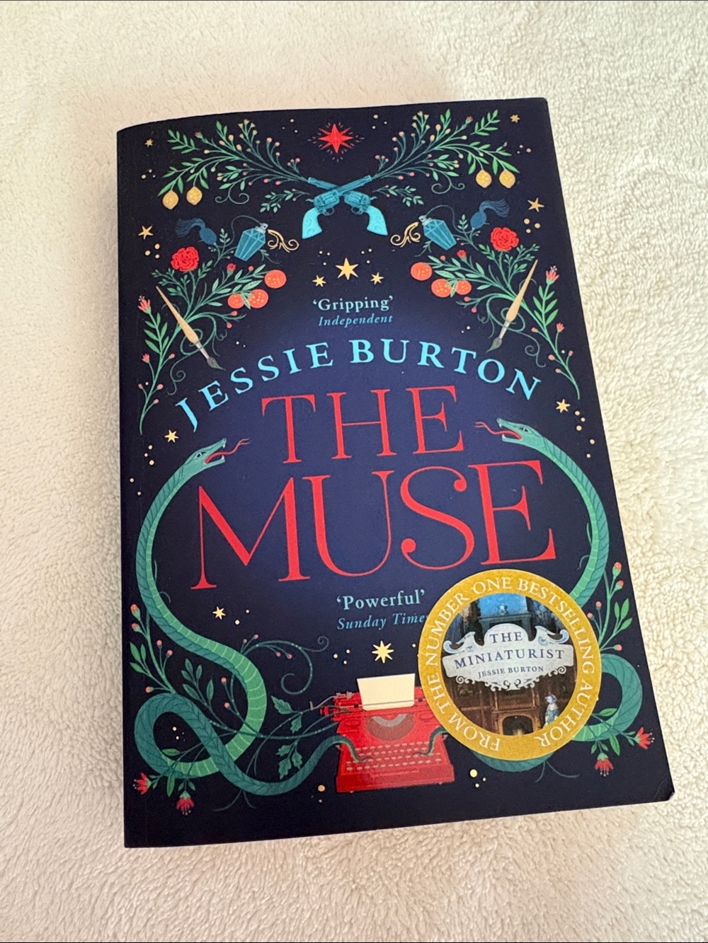 The Muse — Navy Blue Paperback Book